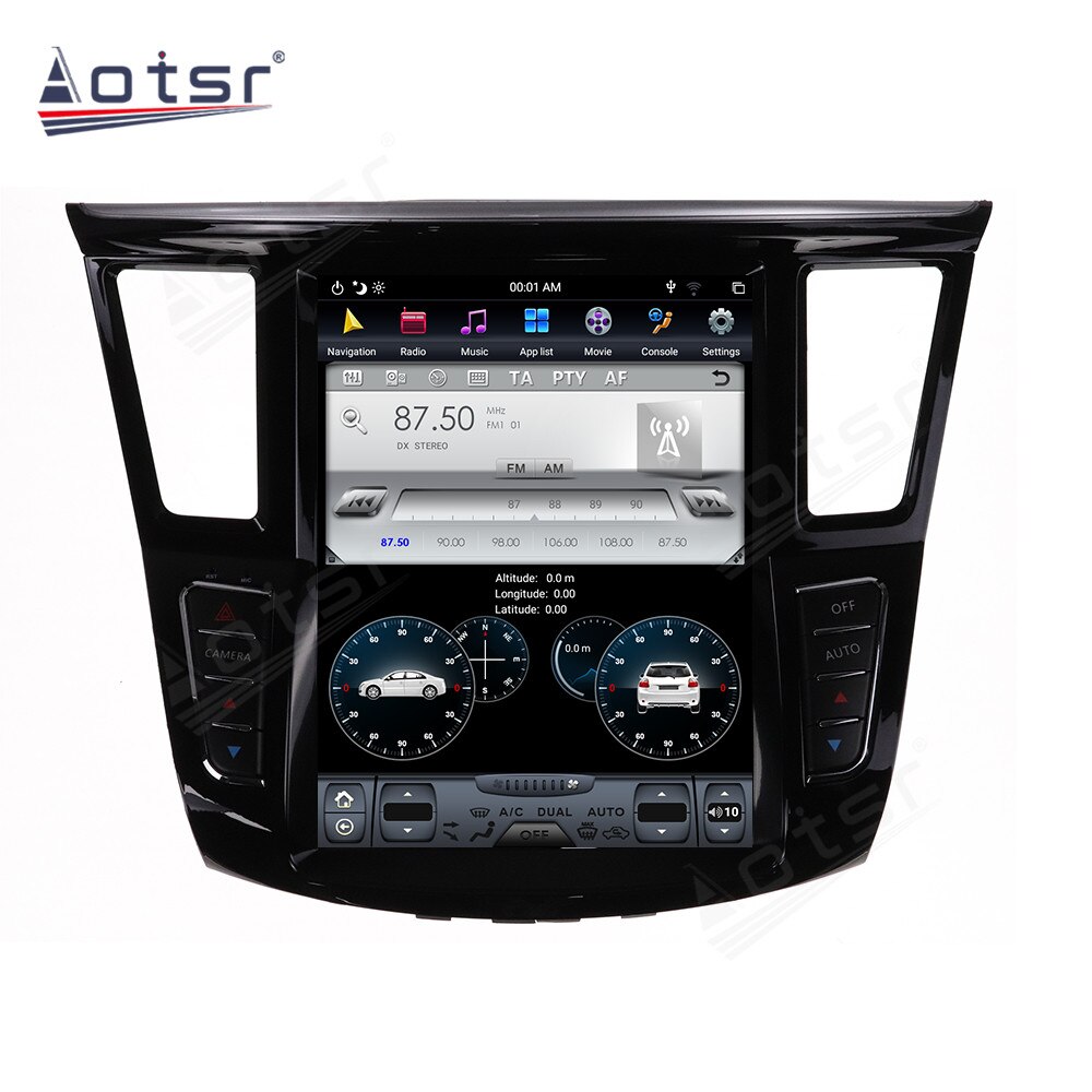 6G+128GB Tesla Big Screen For Infiniti QX60 Android Multimedia Player Auto Stereo Unit Car GPS Navigation Audio DVD Video Player-Aotsr official website