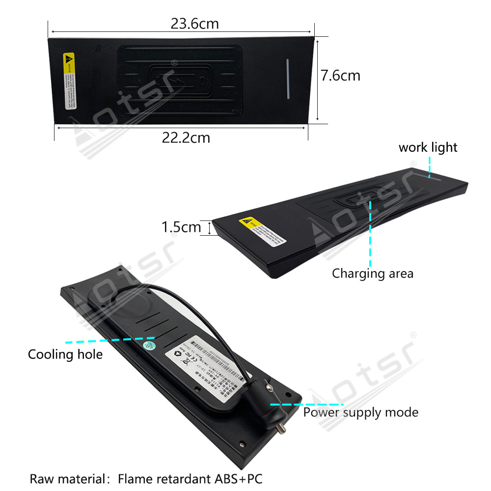 Wireless Car Charger For Audi Q3 2019-2021 Intelligent Infrared Fast Phone Holder Temperature Control Hidden Design