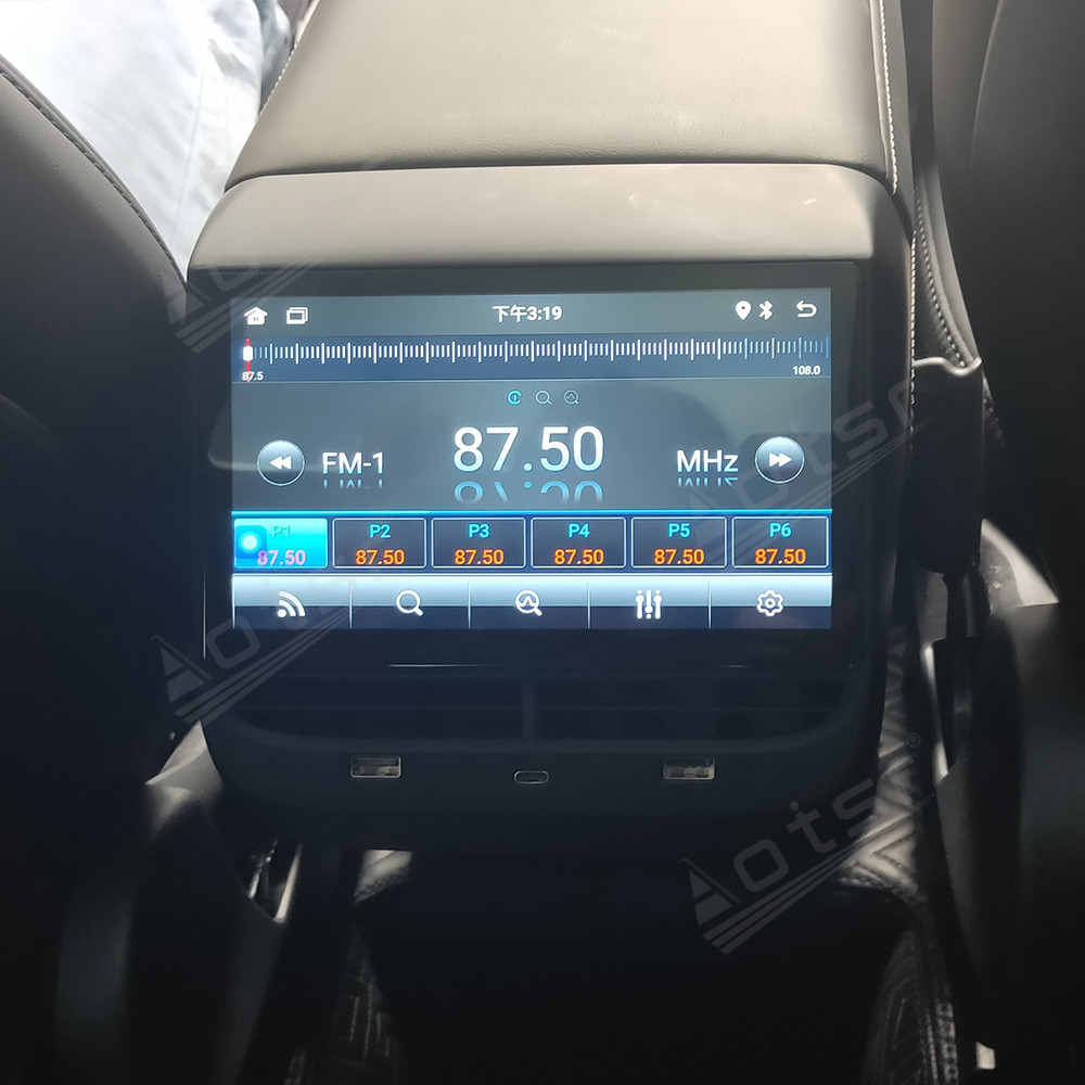 7 Inch Android Auto For Tesla Model 3/Y/X/S Stereo Rear Back Row Seat Entertainment System Display with Same Screen Function