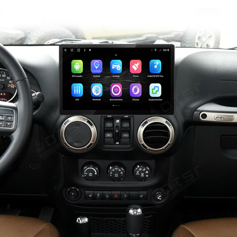 128G Android 11 Car Radio For Jeep Grand Wrangler JK Android Radio Auto Stereo Car GPS Navigation 2011-2017 PX6 Head Unit Car Multimedia Player-Aotsr official website