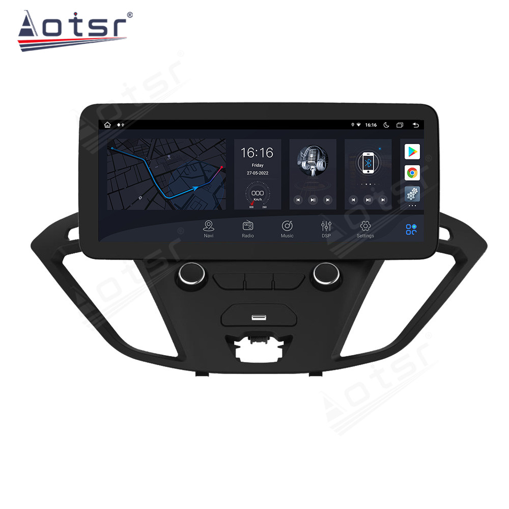 12.3 Inch Android 11 Auto For Ford Transit 2017-2019 Tourneo 2016-2020 Car Multimedia Player GPS Navigation Auto Radio Stereo Head Unit 