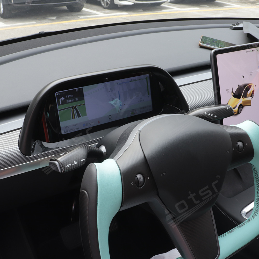 Car Screen Digital Cluster For Tesla Model 3 Model Y LCD Dashboard Android Car Virtual Instrument Dashboard Display GPS Navigation