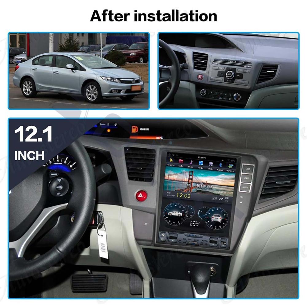 8GB 256GB Tesla Vertical Screen GPS Navigaiton For Honda Civic 2012 - 2015 Multimedia DVD Video Player Car Radio Tape Recorder-Aotsr official website