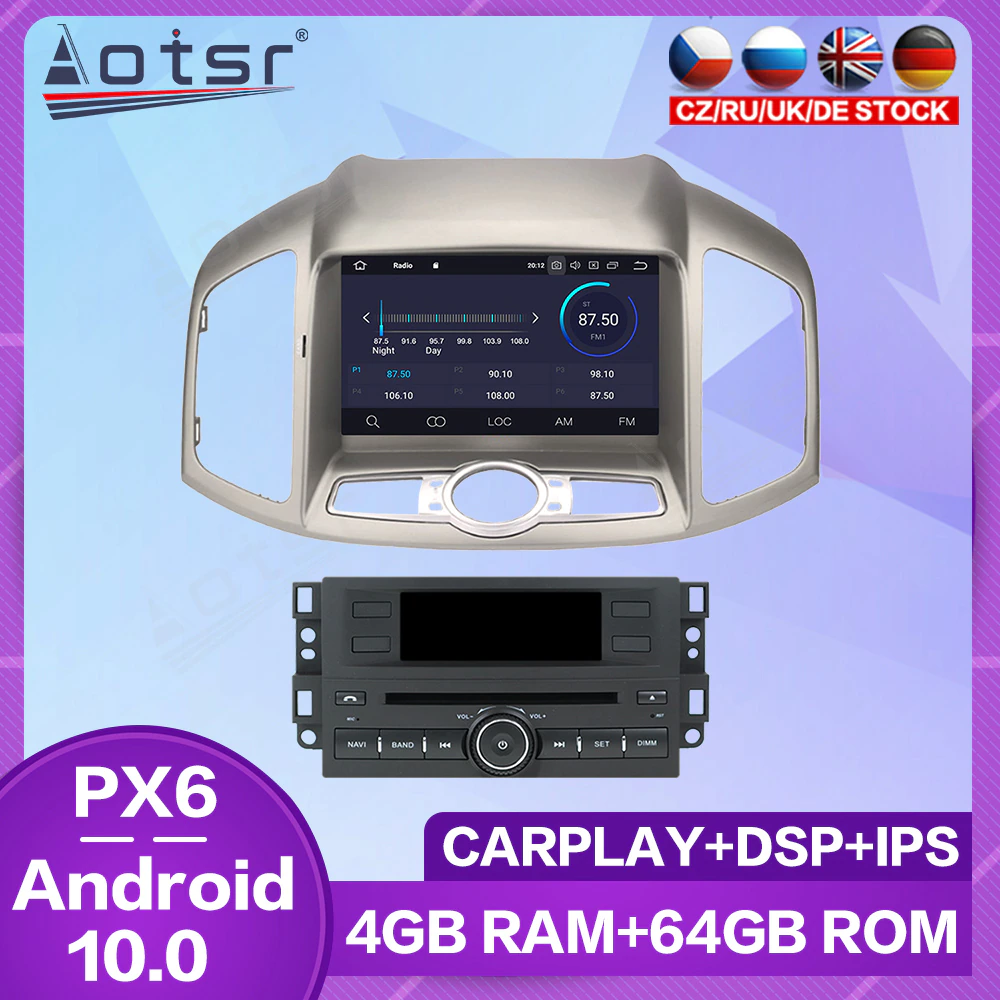 Carplay Car Multimedia Player For Chevrolet Captiva 2012 - 2019 Android Radio Car GPS Navigation Stereo Autoradio DVD Video Unit-Aotsr official website