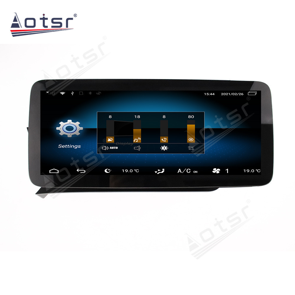Android 10.0 multimedia player with GPS navigation stereo main unit DSP  8GB + 128GB suitable for Benz 11-14 C-Class