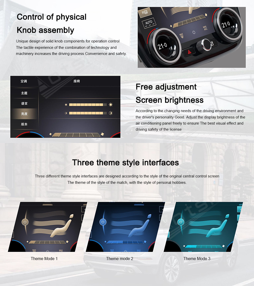 AC Panel Air Conditioner Climate Control For Lincoln Corsair 2020 2021 2022 Touch Stereo Board Screen Headunit Original Style