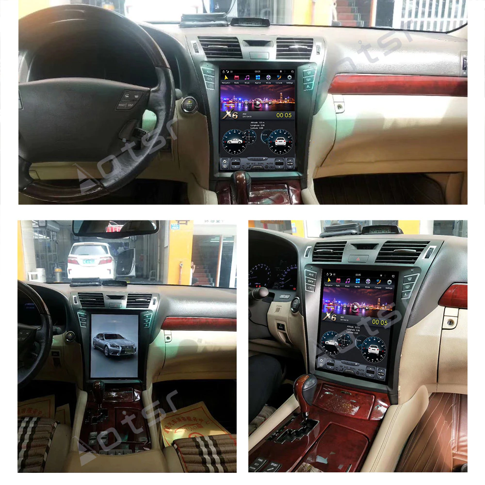 For Lexus LS460 LS600H 2006-2012 Android Radio Tape Recorder Car Multimedia Cassette Player Stereo PX6 Head Unit Tesla navigation-Aotsr official website