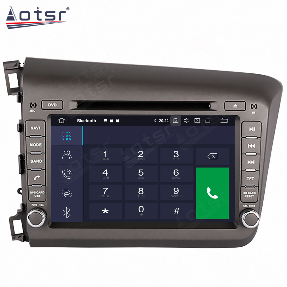 Qualcomm Android 11 Car Radio 8 Core Autoradio For HONDA CIVIC 2012+ GPS Navigation DVD Multimedia Player Head Unit-Aotsr official website