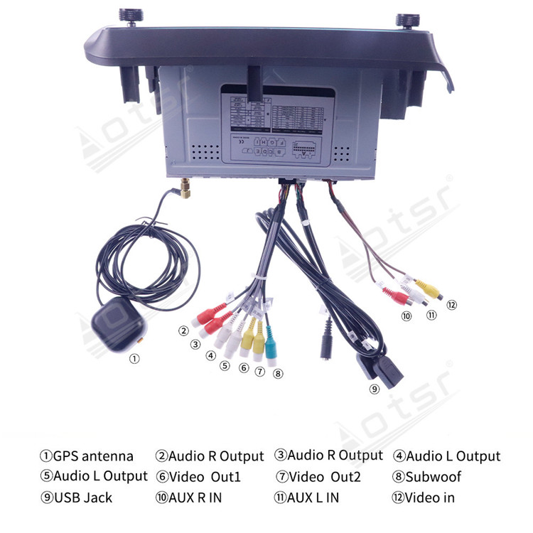 128G Android 10.0 For Honda Fit 2006-2008 Auto Stereo Audio Car Radio DVD Multimedia Player GPS Navigation Head Unit