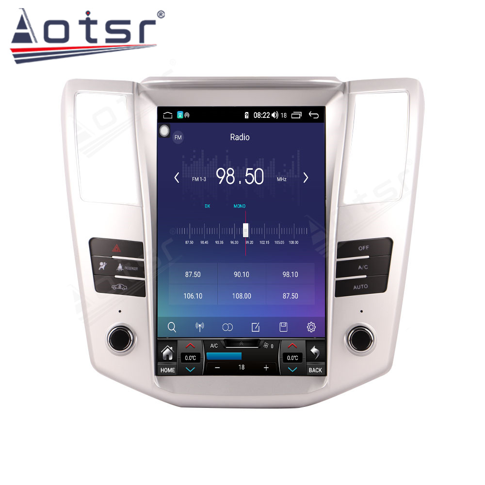 Android 11.0 multimedia player with GPS navigation stereo main unit DSP Carplay 6GB + 128GB suitable for 08-14 Lexus RX330-Aotsr official website