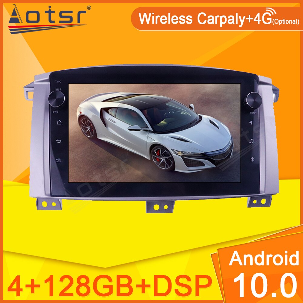 Carplay DSP For Land Cruiser LC100 2002-2007 Car Radio Video Multimedia Player Navi Stereo GPS Android 10 No 2 Din DVD Head Unit