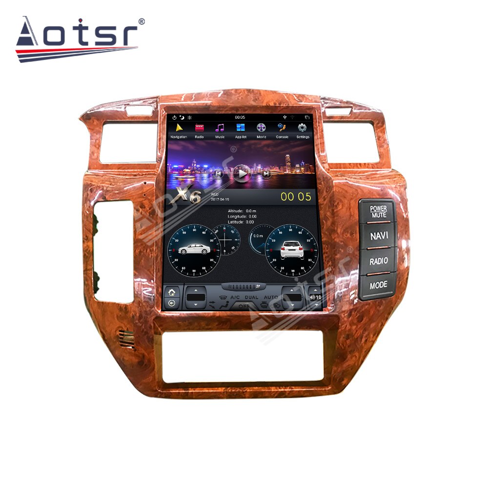 13.6 Inch Tesla Style Android 9 4G 64GB Screen Car Radio GPS Navigation For NISSAN PATROL 5 Y61 Head Unit Multimedia Player PX6-Aotsr official website