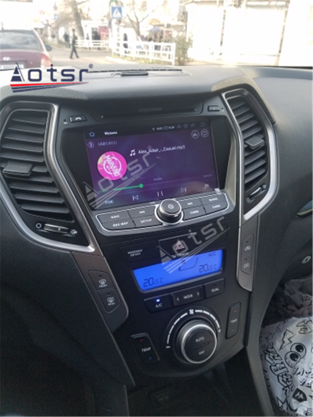 6+128G For Hyundai IX45 Sante Fe 2013 2014 2015 2016 - 2018 Car Stereo Multimedia Player Android Navi Radio Carplay Head Unit-Aotsr official website