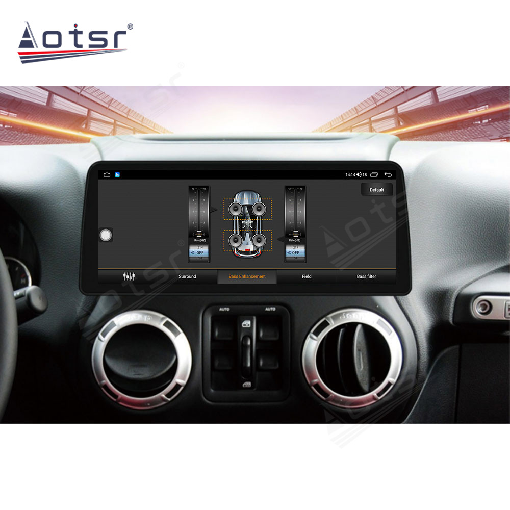 Android 10.0 multimedia player with GPS navigation stereo main unit DSP  6GB + 128GB suitable for Jeep Wrangler 11-17