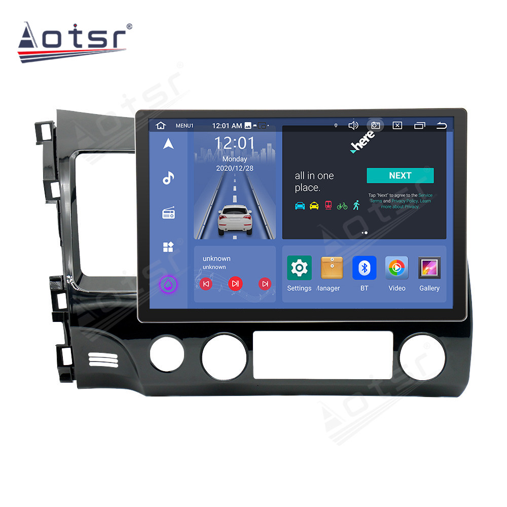 13.3 Inch Android 11 Auto For Honda Civic 2006-2011 Car Multimedia Player GPS Navigation Auto Radio Stereo Head Unit 