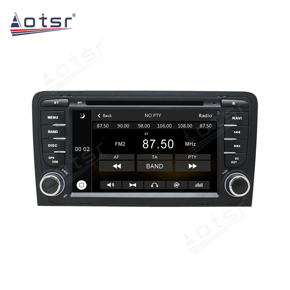 For Audi A3 S3 RS3 2002 - 2013 Wince 6.0 CD DVD Player Single DIN 7 Inch GPS Navigation Player BT in-Dash Radio CAR DVD GPS-Aotsr official website