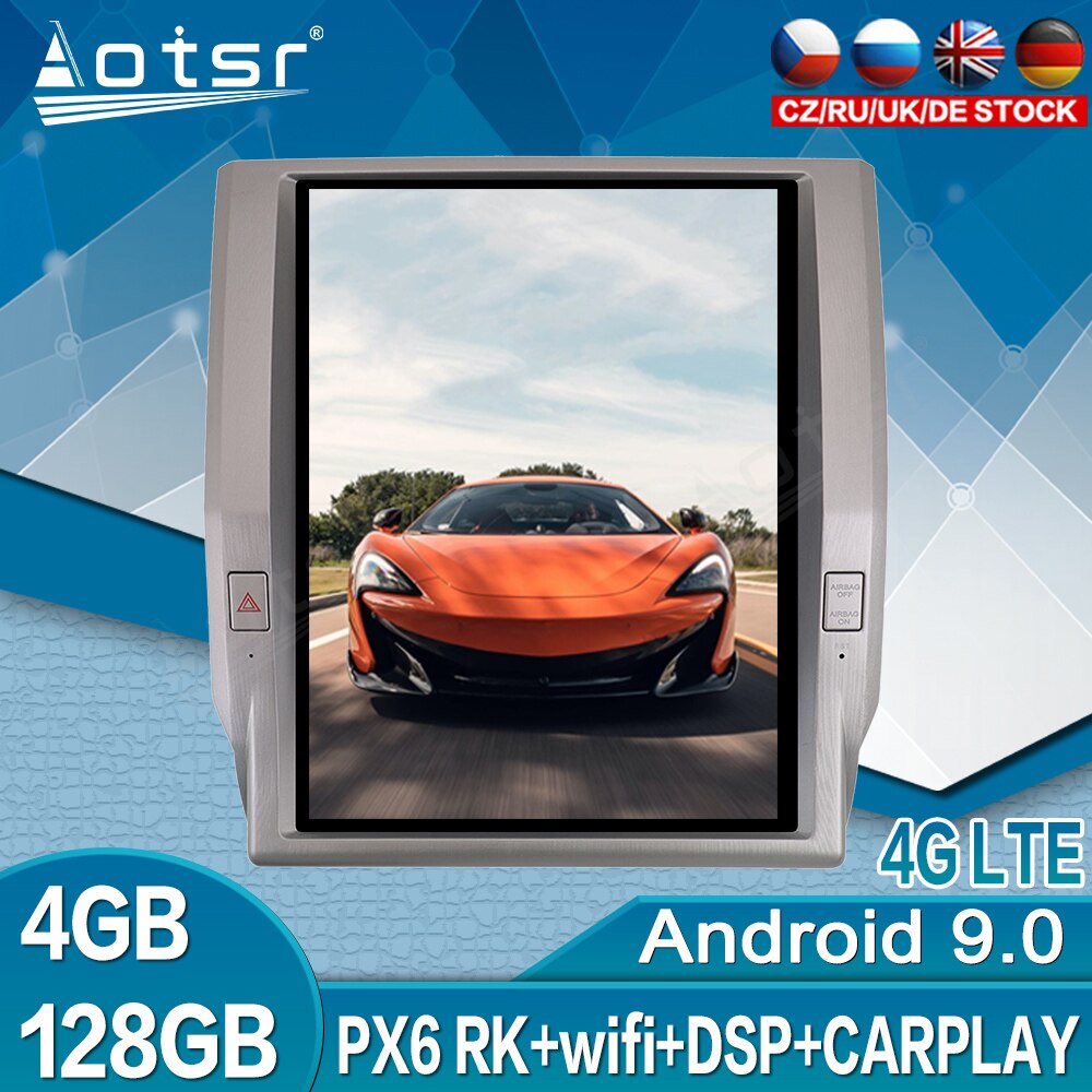 128GB Tesla Vertical Screen For Toyota Tundra 2014 - 2020 Android 9.0 Multimedia Car Radio Autoradio Video Player GPS Navigation-Aotsr official website