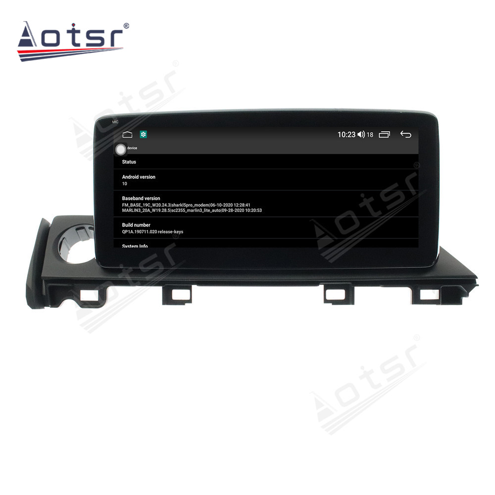 Android 10.0 multimedia player with GPS navigation stereo main unit DSP  8GB + 128GB suitable for Mazda 6 2017-2020-Aotsr official website