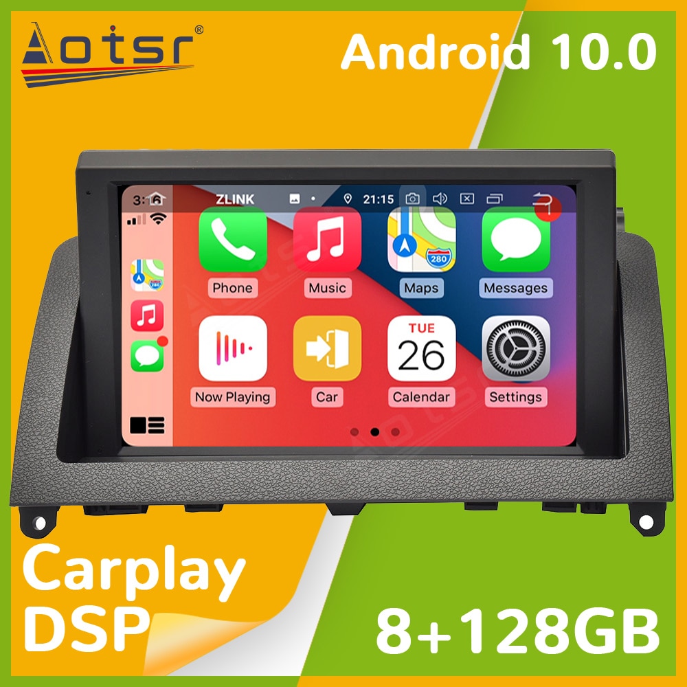 Android 10 Car multimedia player head unit For Mercedes Benz C Class W204 C200 2007 - 2014 Radio stereo Audio gps tape recorder