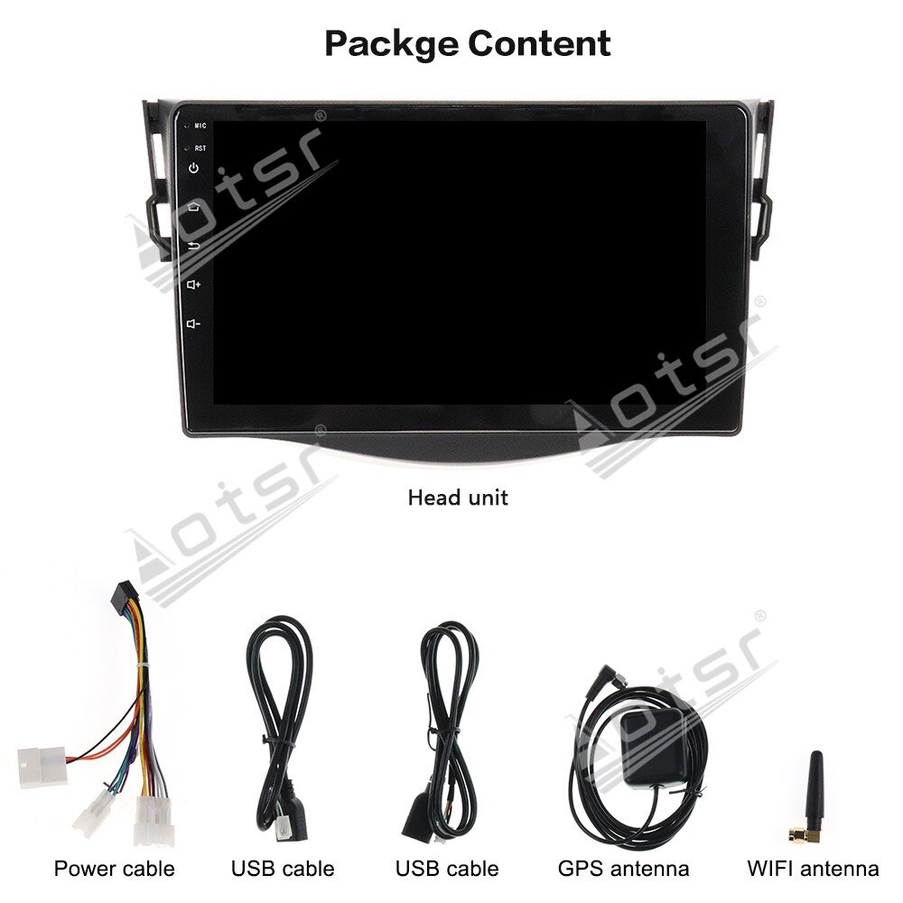 10 inch IPS Screen For TOYOTA RAV4 2006 - 2012 Car Multimedia Bluetooth 5.0 Radio Player Stereo Android Build in DSP Audio Navi head unit-Aotsr official website