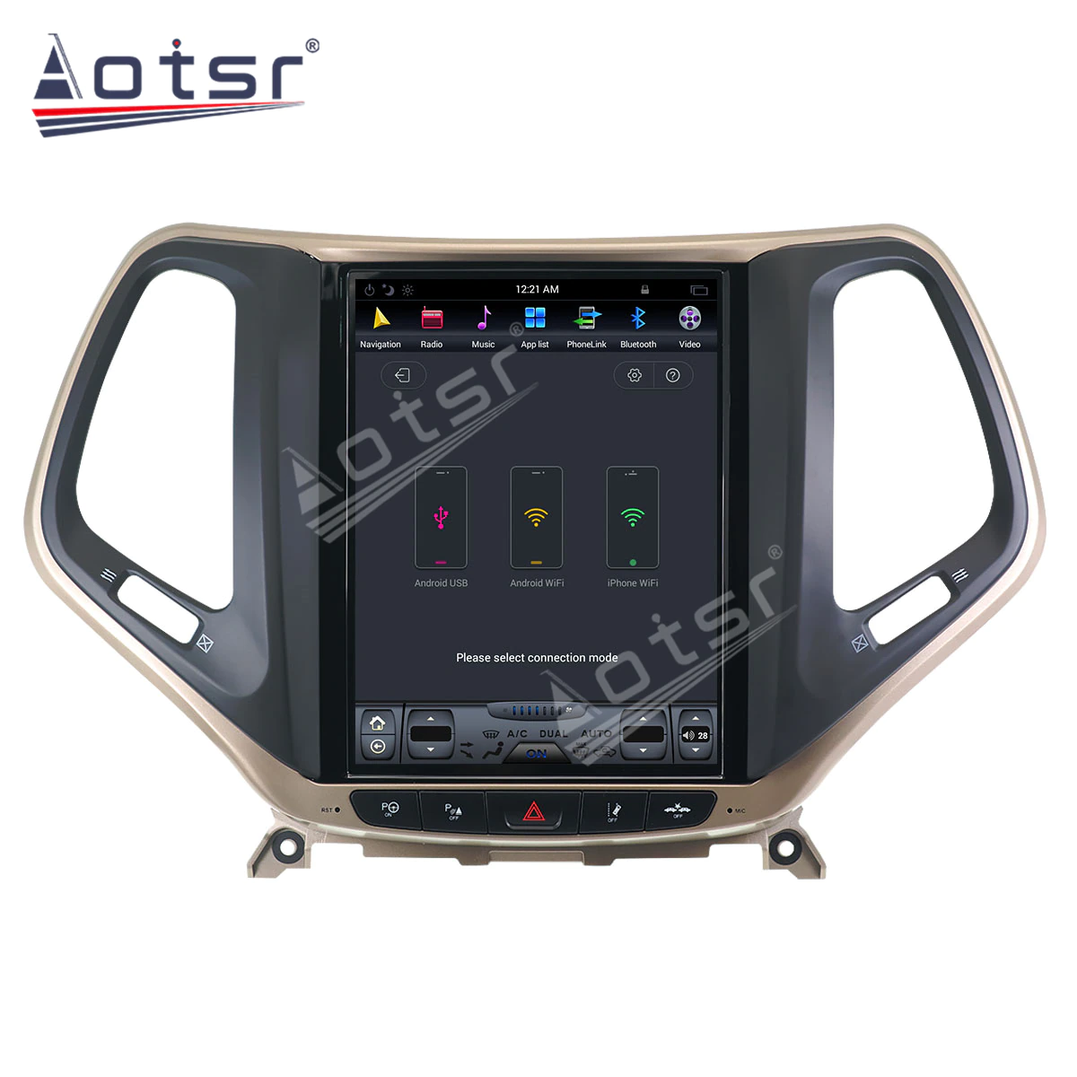 Tesla Screen For  JEEP Cherokee 2014 2015 2016 - 2019 Car GPS Navigation Android Radio Multimedia Video Player Autoradio Stereo-Aotsr official website