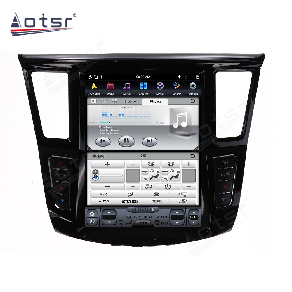 6G+128GB Tesla Big Screen For Infiniti QX60 Android Multimedia Player Auto Stereo Unit Car GPS Navigation Audio DVD Video Player-Aotsr official website