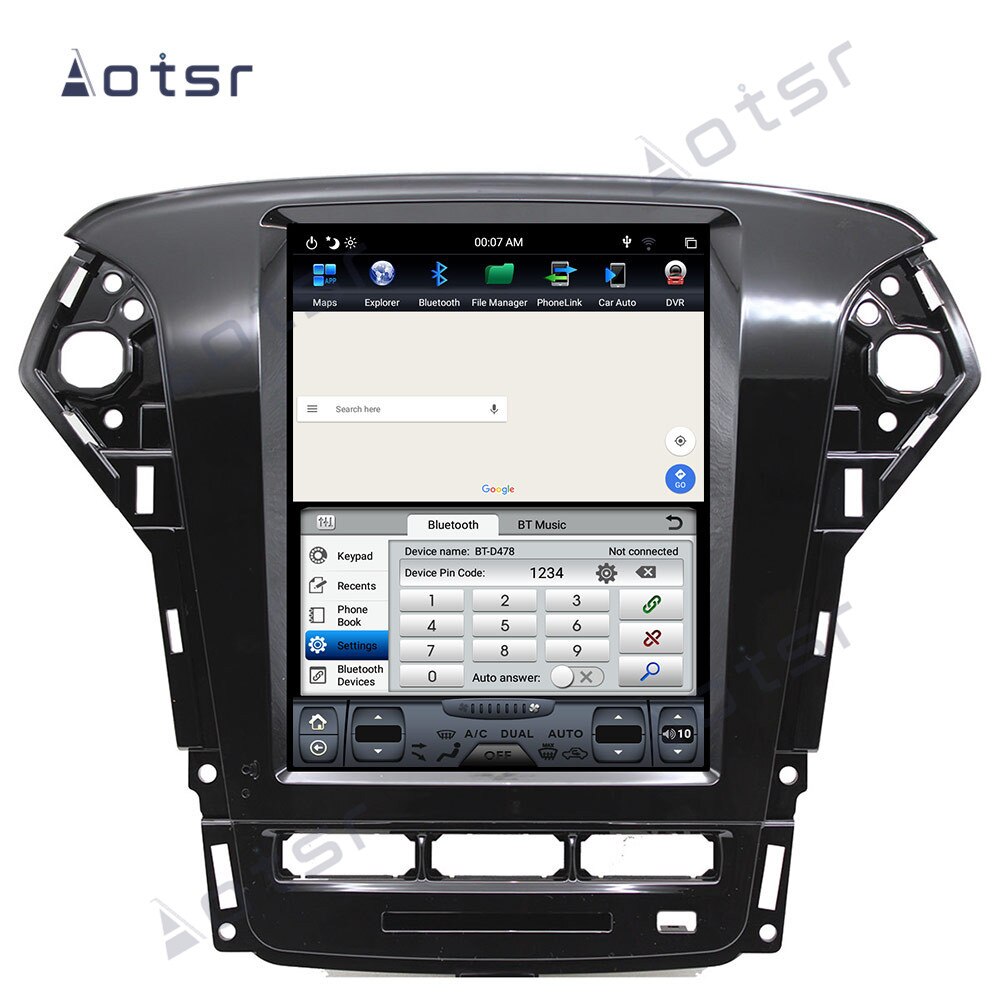 Tesla Screen gps navigation For Ford Mondeo MK4 2011 - 2013 Car Multimedia Radio Stereo Player GPS Navigation Head unit Carplay-Aotsr official website