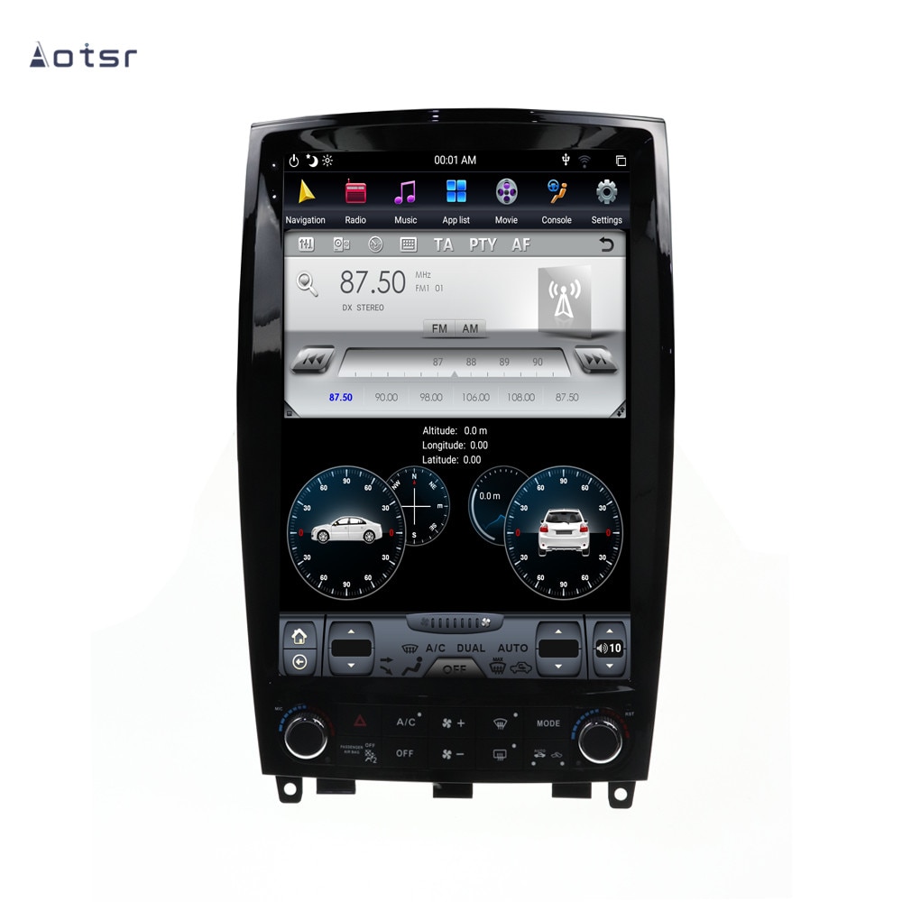 Android 9.0 Tesla style GPS navigation for Infiniti QX50 EX25 EX35 2008-2015 Auto Radio Coche Vertical Screen Multimedia Player-Aotsr official website