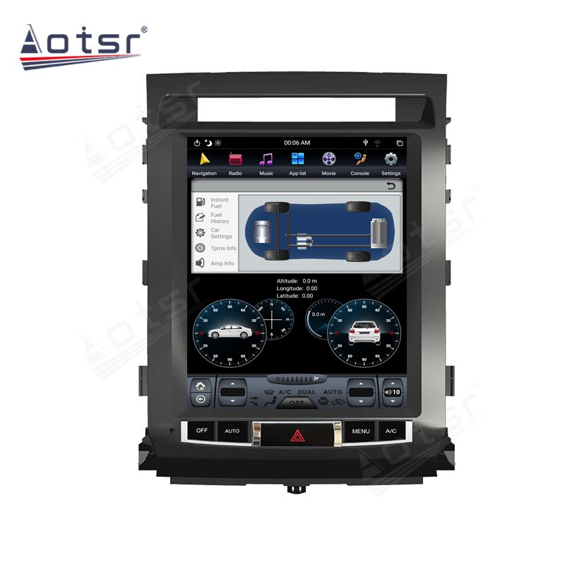 For TOYOTA LAND CRUISER LC200 2008 - 2015 Car Radio Multimedia Video Player 128G GPS NavigationNavigation Tesla Screen Stero 2K-Aotsr official website