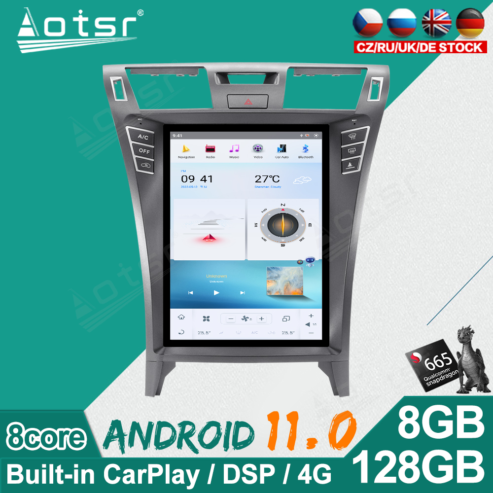 128G CarPlay Android 11 Car Radio Player GPS For Lexus LS460 2006 - 2012 Auto Stereo Multimedia carplay 4G Head Unit