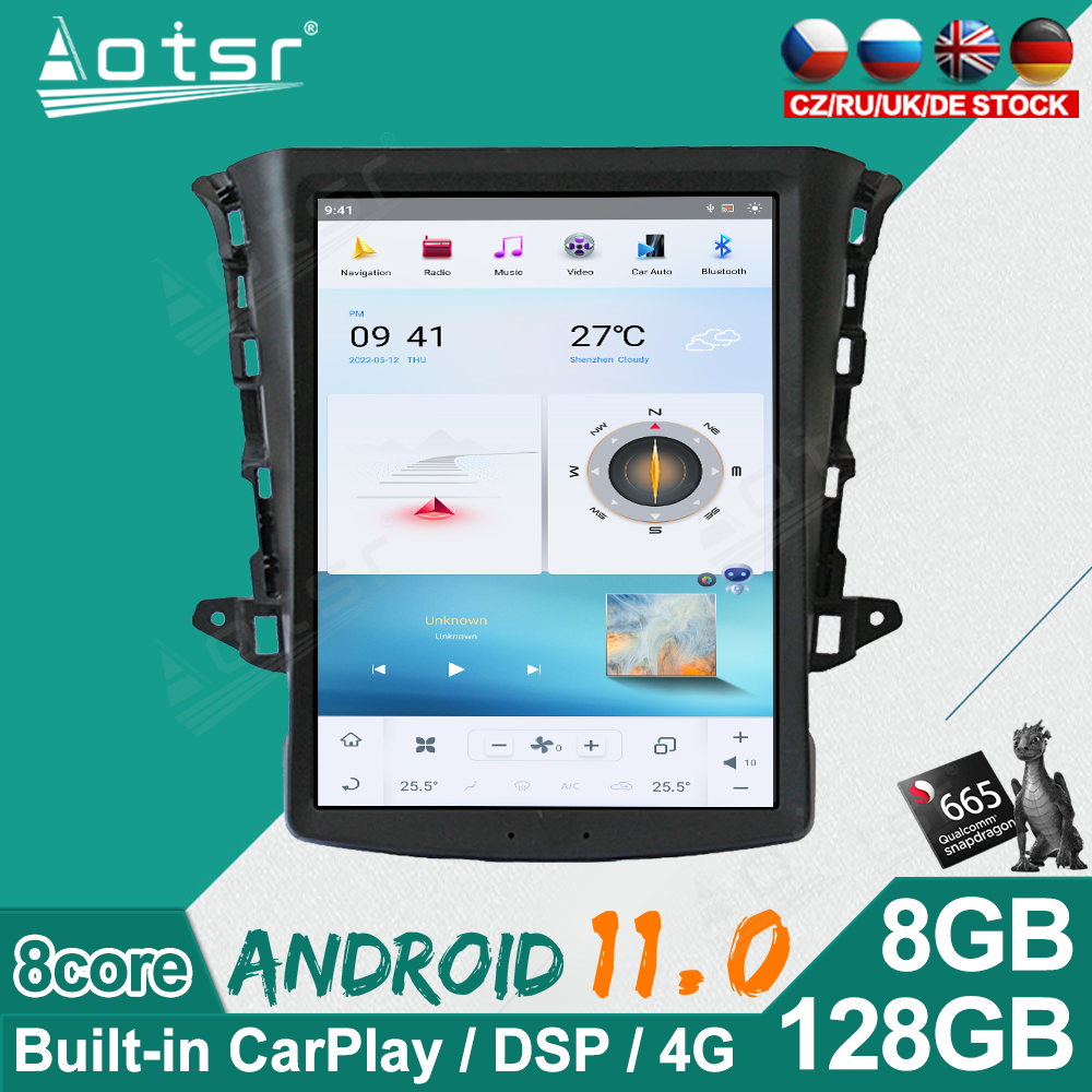 Qualcomm Android 11 For Changan EADO 2016 GPS Navigation DVD Multimedia Player Head Unit