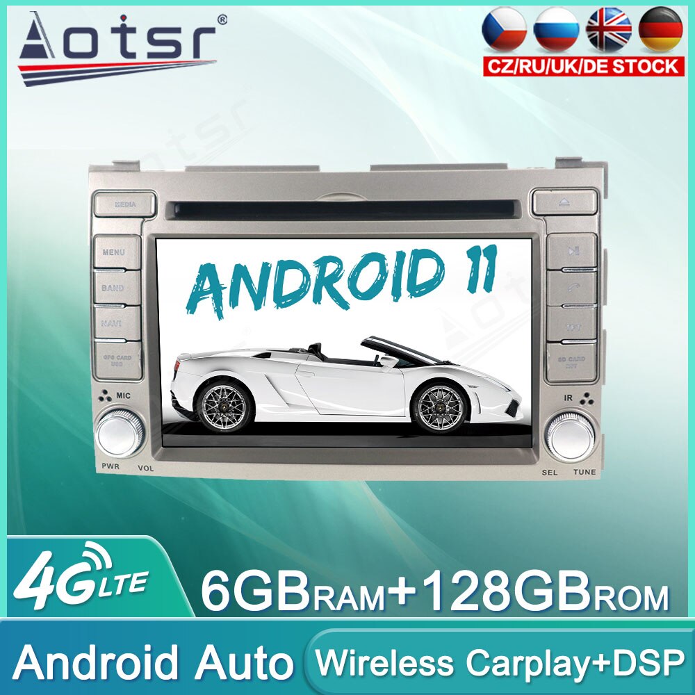 Android 11 128GB Car Radio DVD For HYUNDAI I20 2008 - 2013 Audio Multimedia Player GPS Navigation Auto Stereo Head Unit Carplay