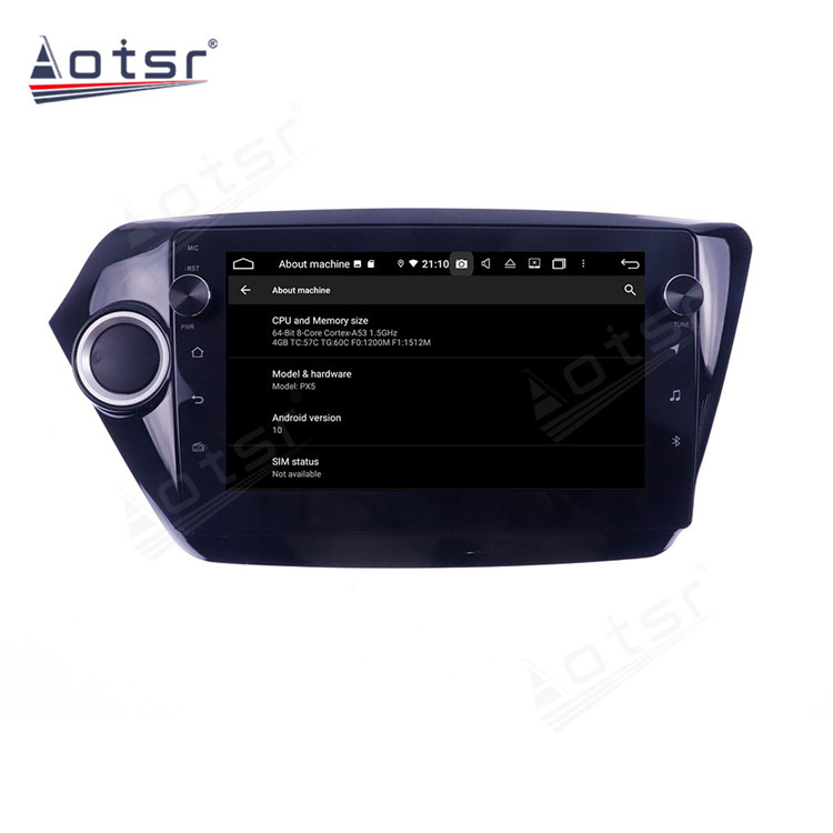 128G Android 10.0 For Kia K2 RIO 2010-2017 Auto Stereo Audio Car Radio DVD Multimedia Player GPS Navigation Head Unit