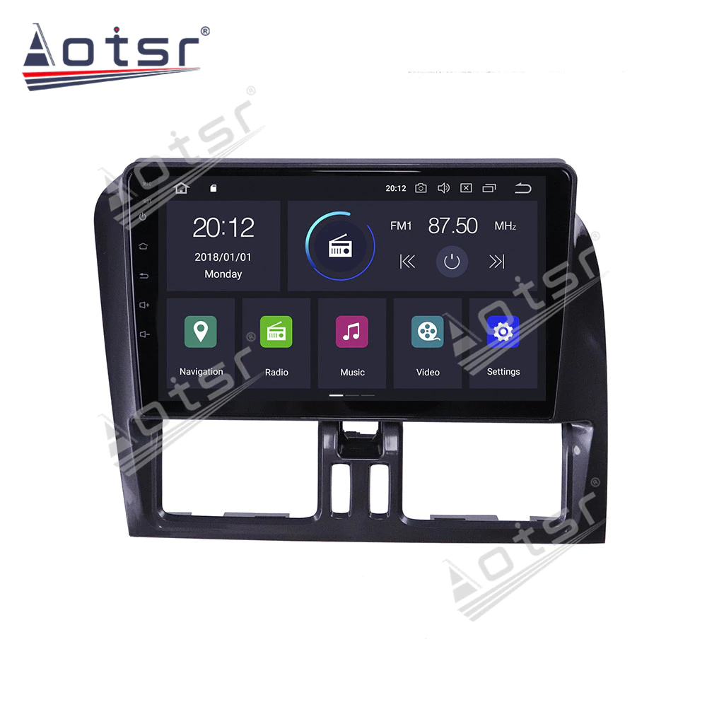 For Volvo XC60 2009-2012 Android Radio Car Multimedia Player Car GPS Navigation Android 10.0 4GB 64GB PX6 Auto Stereo Head Unit-Aotsr official website