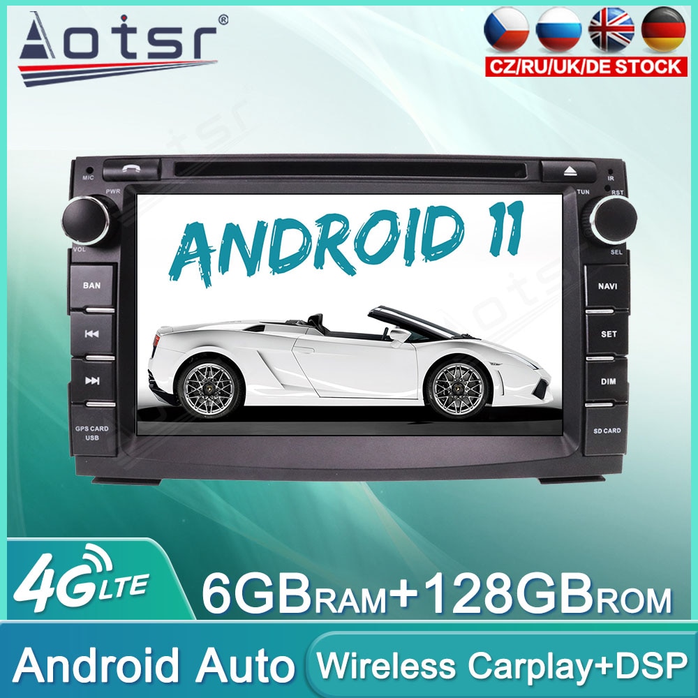 Android 11 128GB Car Radio DVD For KIA VENGA CEED 2009-2017 Audio Multimedia Player GPS Navigation Auto Stereo Head Unit Carplay-Aotsr official website