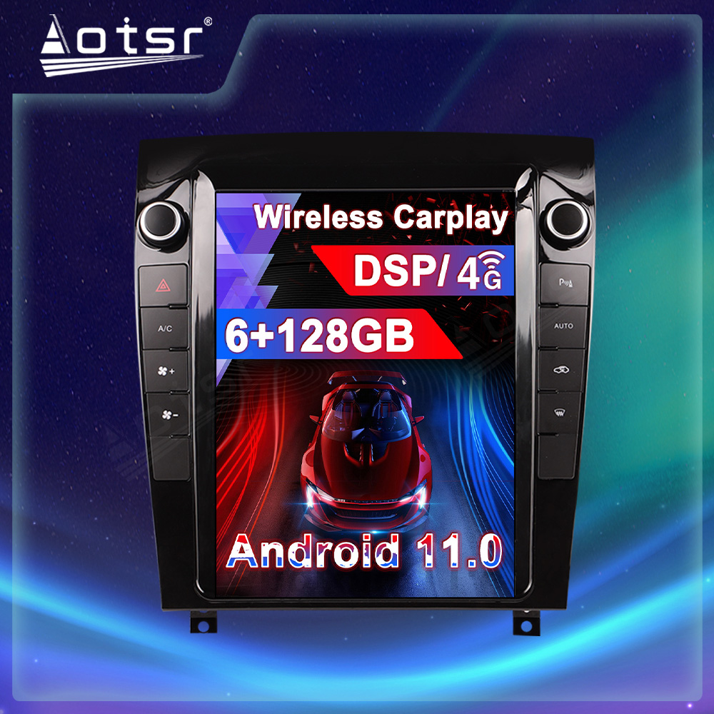 Android 11.0 multimedia player with GPS navigation stereo main unit DSP Carplay 6GB + 128GB suitable for Jaguar F-TYPE-Aotsr official website