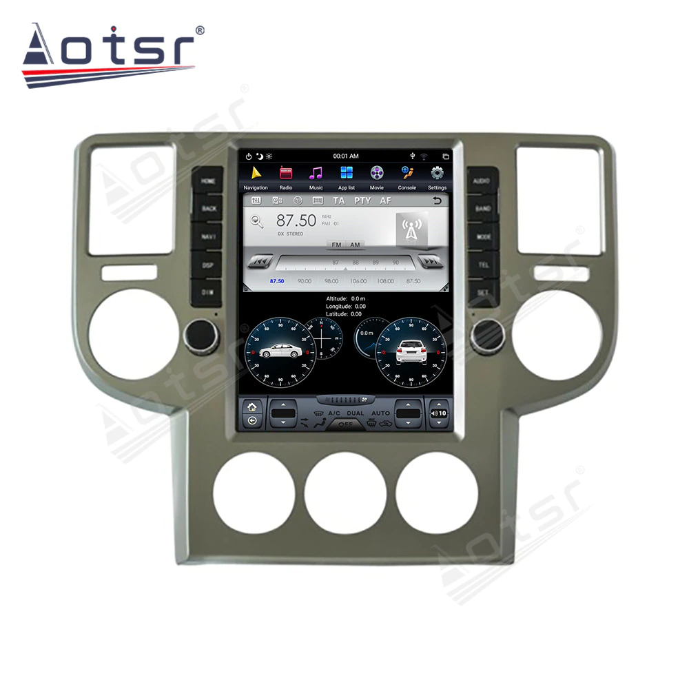 128G Car Radio For NISSAN X-trail T30 2002 - 2008 Car GPS Navigation Android 9.0 Tesla Vertical Screen DVD Multimedia Player HD-Aotsr official website