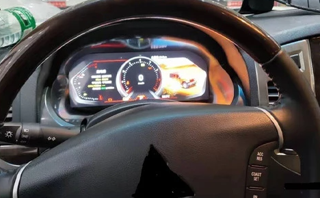 For Mitsubishi pajero sport  2006-2016 Auto Dashboard Instrument Display Android 9,0 Meter Bildschirm Für  Multimedia-Player Auto GPS Navigation