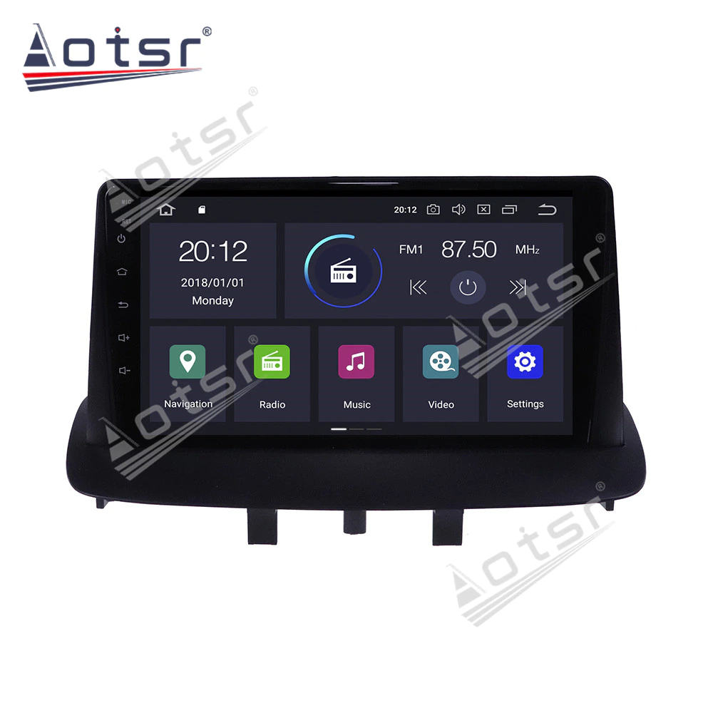 128G Carplay Car Radio Recorder For Renault Megane 3 2009 - 2015 Android Car GPS Navigation HD Multimedia Playe Screen DVD Video-Aotsr official website