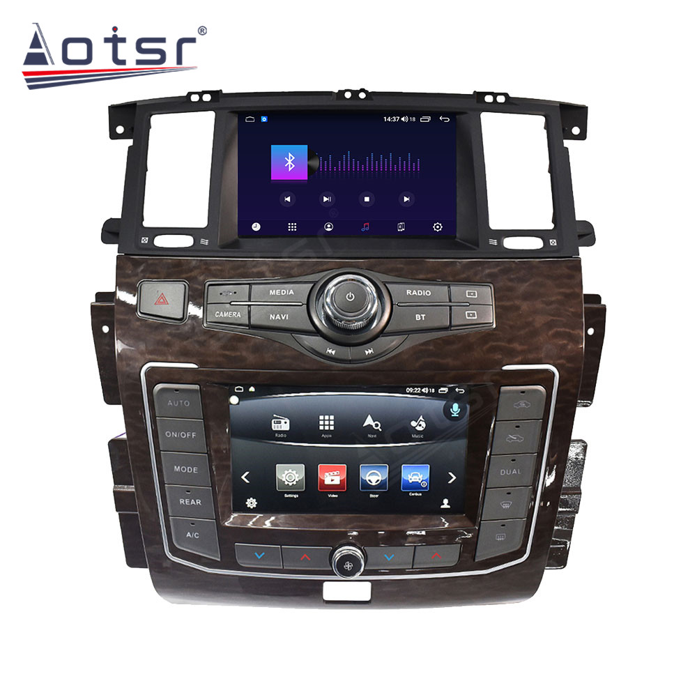64G For Nissan Patrol Y62 For Infiniti QX56 2010-2020 Android 10 Dual Screen Car Radio Multimedia Player GPS Navigation Carplay-Aotsr official website