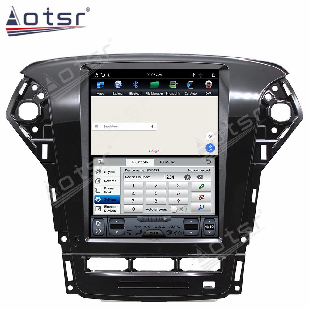 128GB Tesla Big Screen Multimedia For Ford Mondeo/Fusion MK4 Car GPS Navigaiton 2011 2012 2013 Radio Recorder DVD Video Player-Aotsr official website