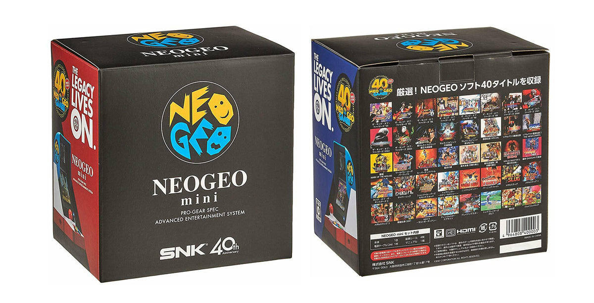 SNK NEOGEO Mini Aisa Version Package