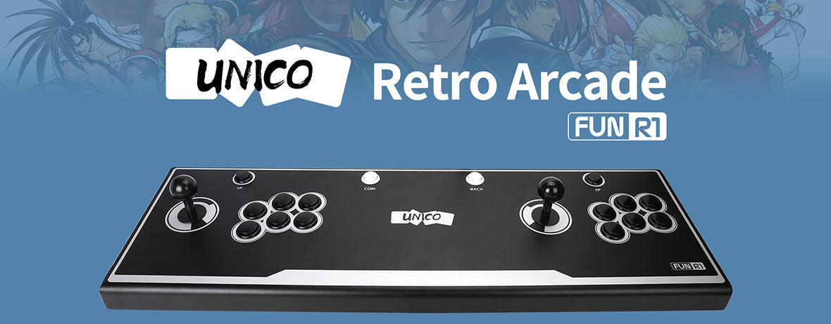 UNICO Retro Arcade FUN R1 Game Console