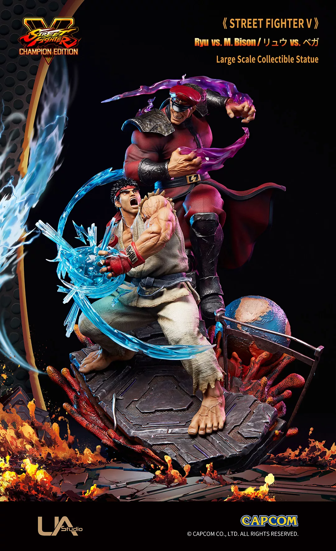 UNiQUE ART "Street Fighter V" Ryu vs. M.Bison, 1/6 Scale Figures