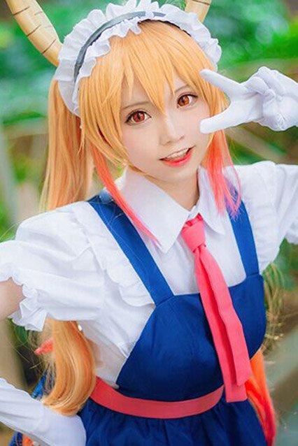 Miss Kobayashi-san Dragon Maid Toru Tohru Cosplay Costume Uniform Dress Anime