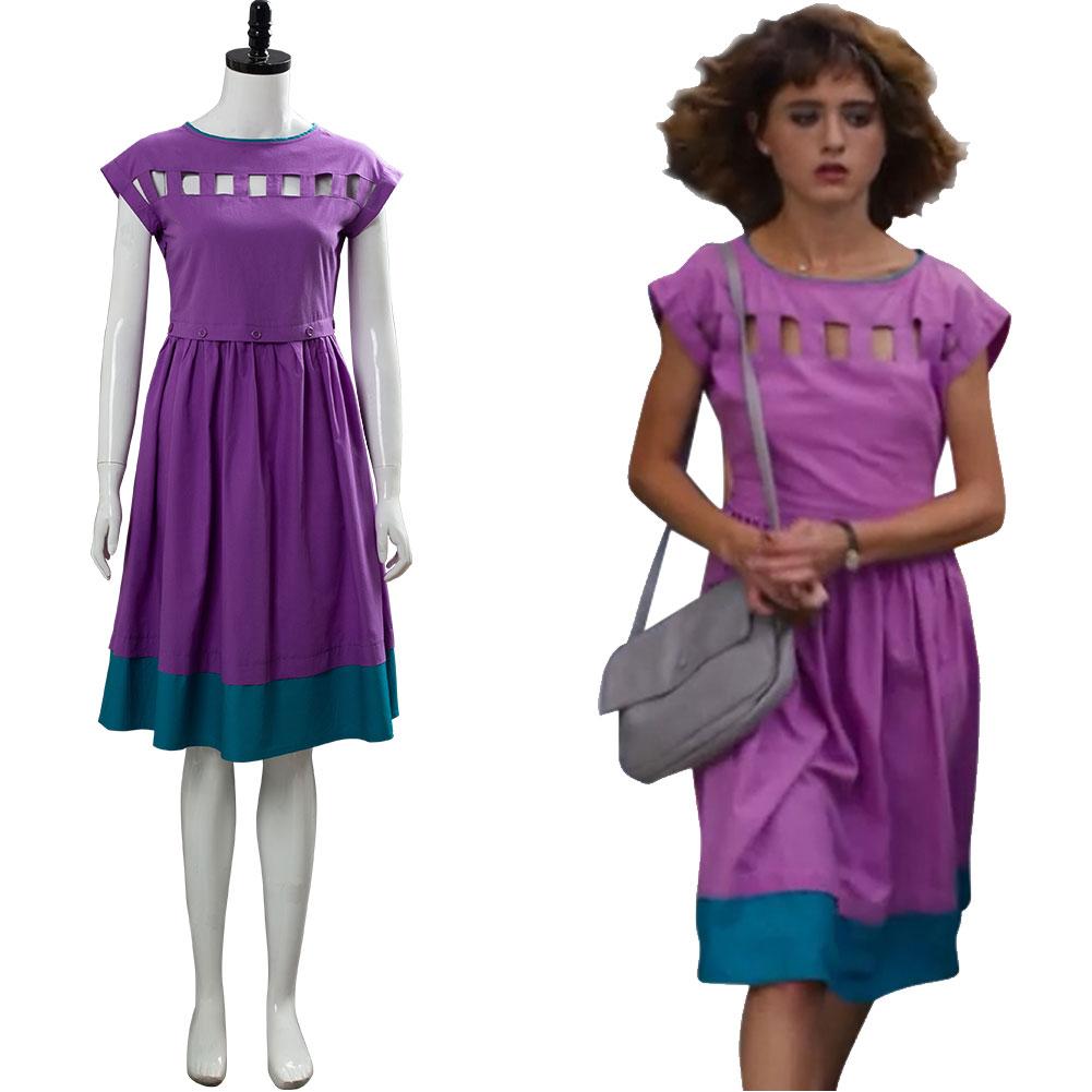 Nancy Wheeler Cosplay,Nancy Wheeler Cosplay Costume,Purple Dress Cosplay Co...