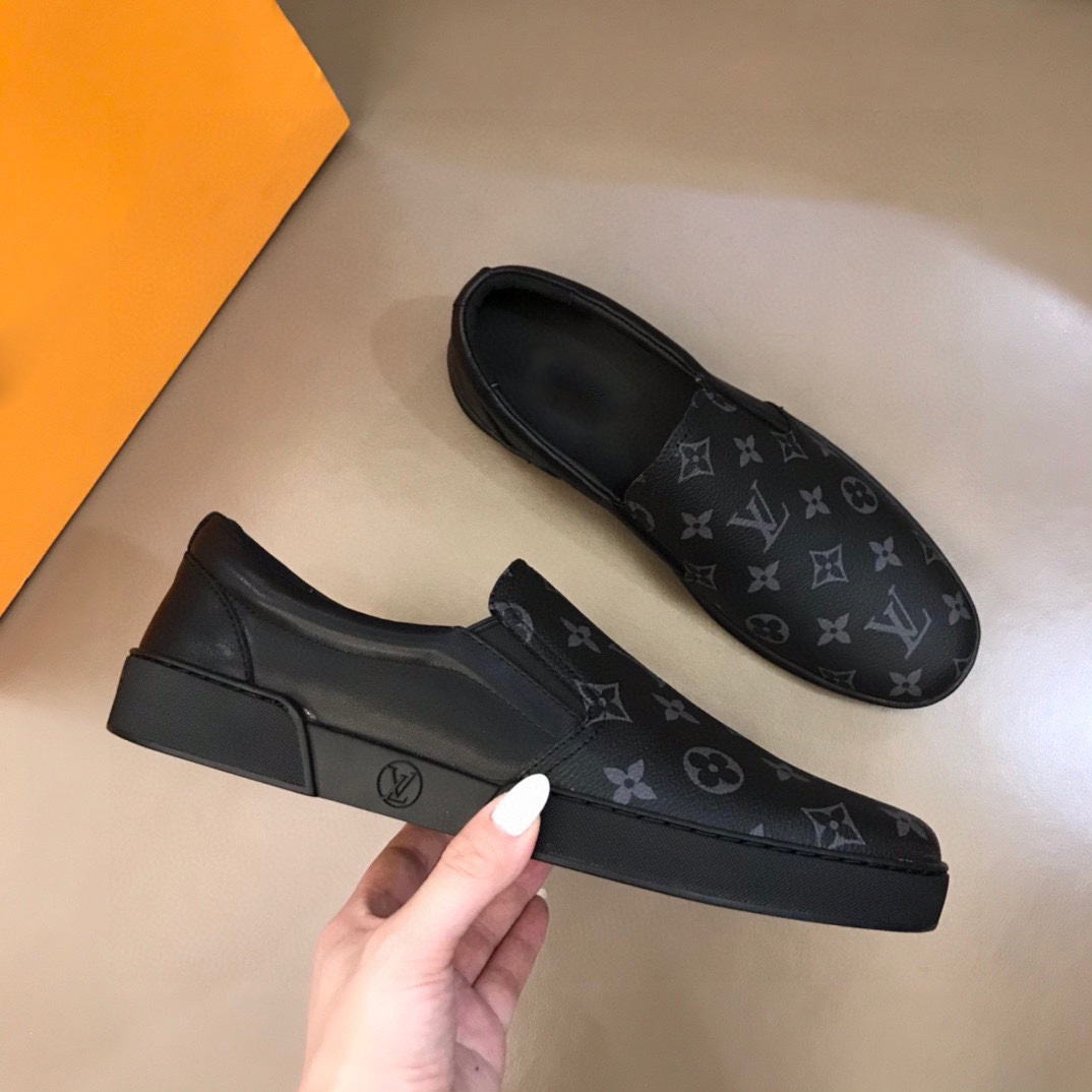 casual print slip-on loafers