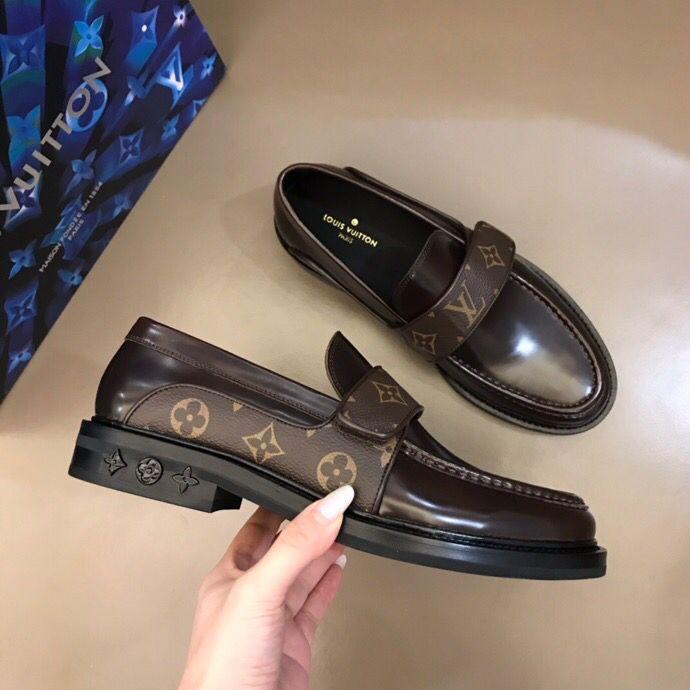 Dark brown luxury men's loafers