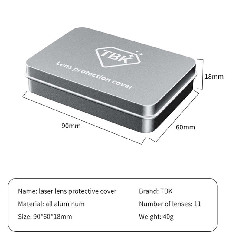 TBK 958 Laser Machine Lens Protective Cover Completely Avoid Damaging Phone Camera Lens Laser Machine Back Glass Seprerate For Iphone 8-13