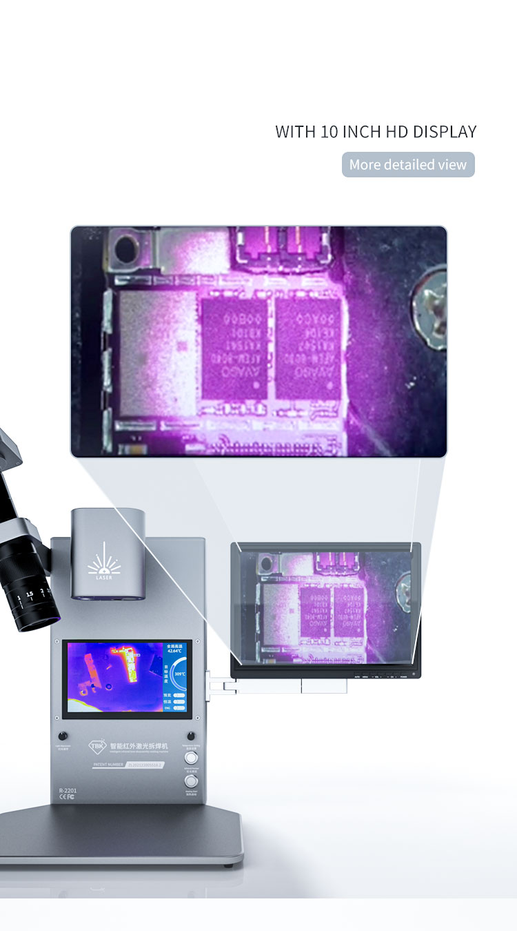 Intelligent Thermal Infrared Imager Analyzer BGA Rework Station Built-in Laser Heating De-soldering with Microscope for Iphone Circuit Board repair